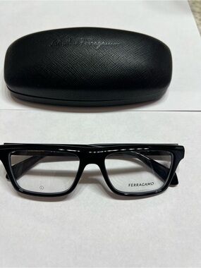 Salvatore Ferragamo 2988 Black Rectangular Optical Glasses